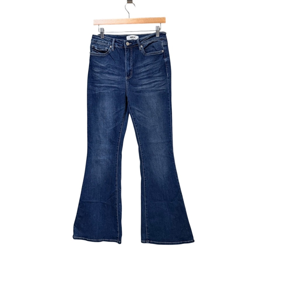Mica Denim High Rise Flare Jeans Dark Wash Navy Size 29 MDP-F3201 NEW